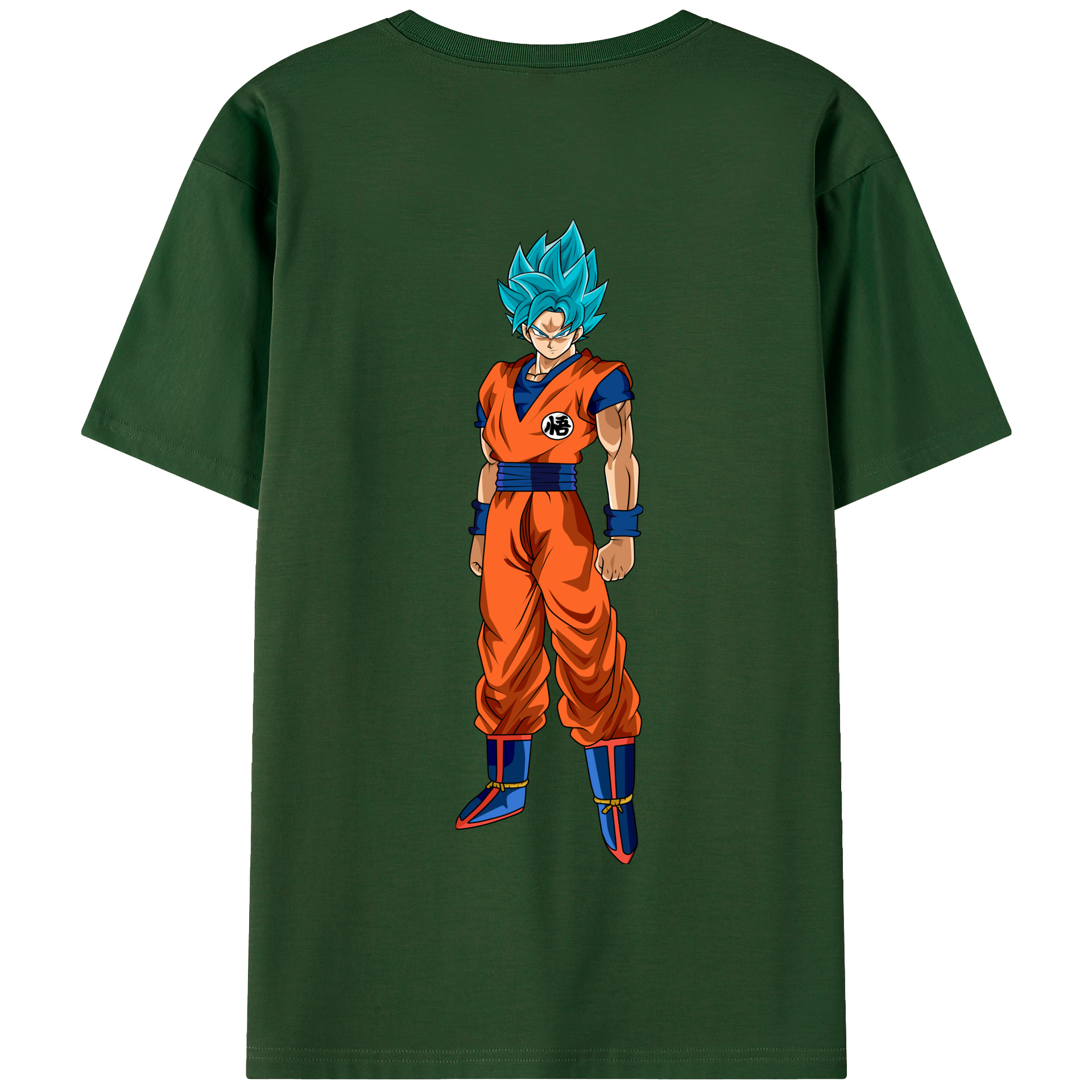 （画像用） ドラゴンボール 孫悟空（そん ごくう）Son Goku カカロット DRAGON BALL Kakarotto 綿100％半袖Tシャツ（背面プリント）